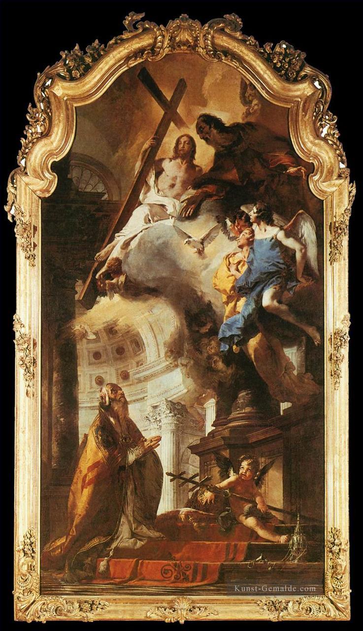 Papst St Clement Adoring die Dreifaltigkeit Giovanni Battista Tiepolo Ölgemälde